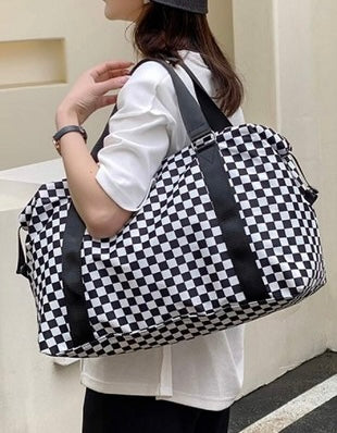Checkered Weekender Bag