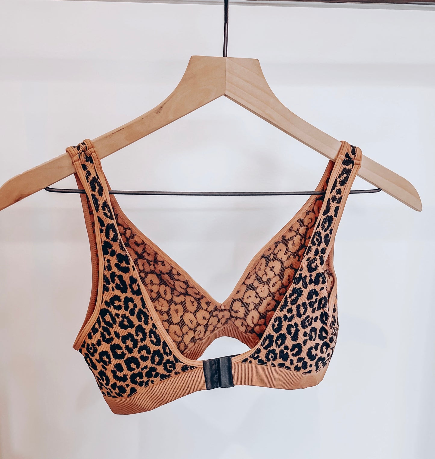 Seamless Leopard Bralette: One Size Fits All