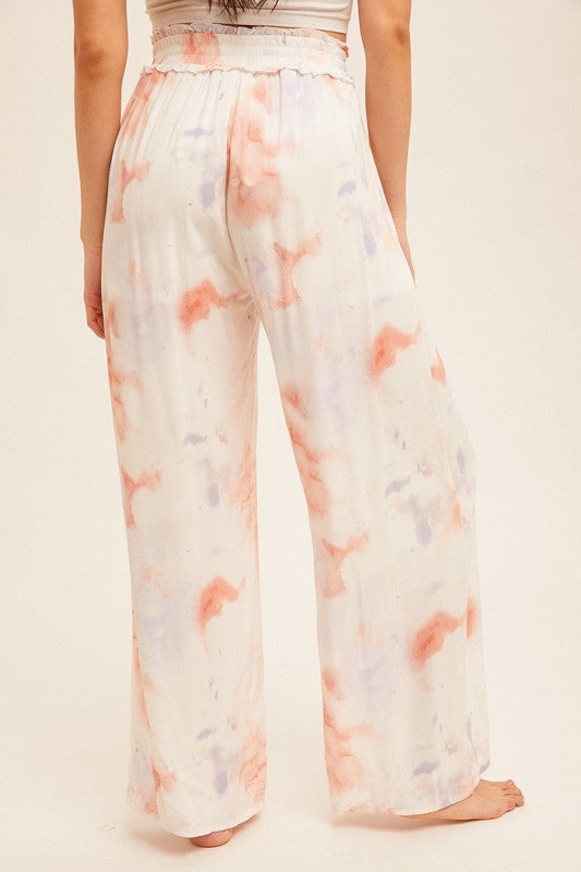 Tie Dye Wide Leg Pants